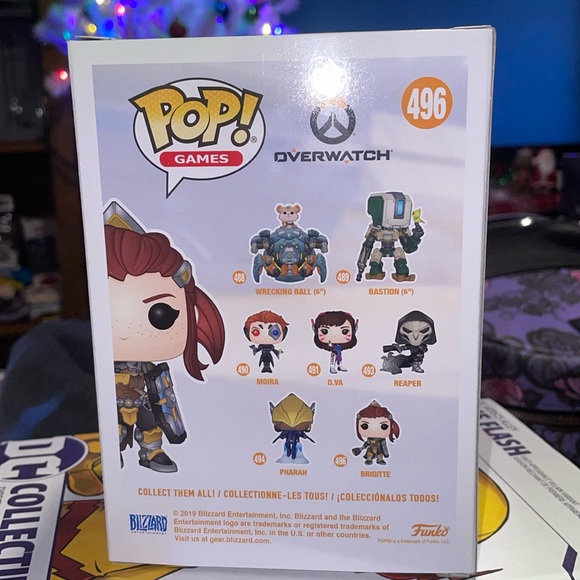 Funko Pop! Games Overwatch Brigitte Vinyl Figure #496 - Picture 3 of 3